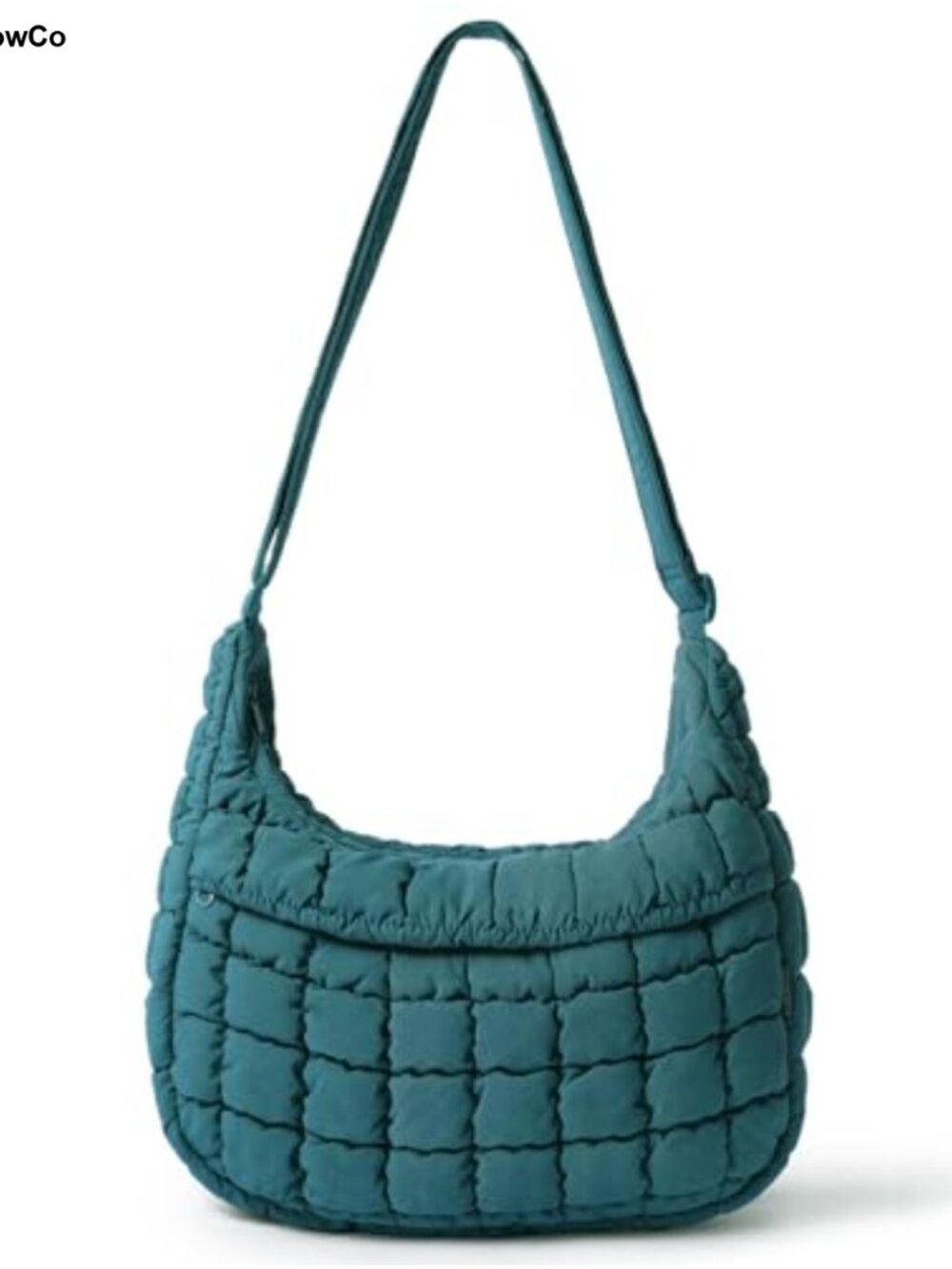 Puffer Crossbody Hobo Bag Women Nylon Quilted Lightweight Shoulder Handbag